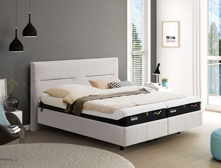 TEMPUR Classic Bett Kopfteil Texture white TEMPUR Classic Bett Kopfteil Texture white