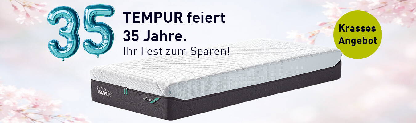 TEMPUR Pro Plus MAtratzenaktion pro Plus mit 750.- Rabatt