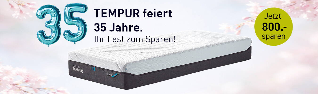 TEMPUR Pro Plus Matratzenaktion pro Plus mit 750.- Rabatt